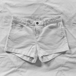 White H&M shorts